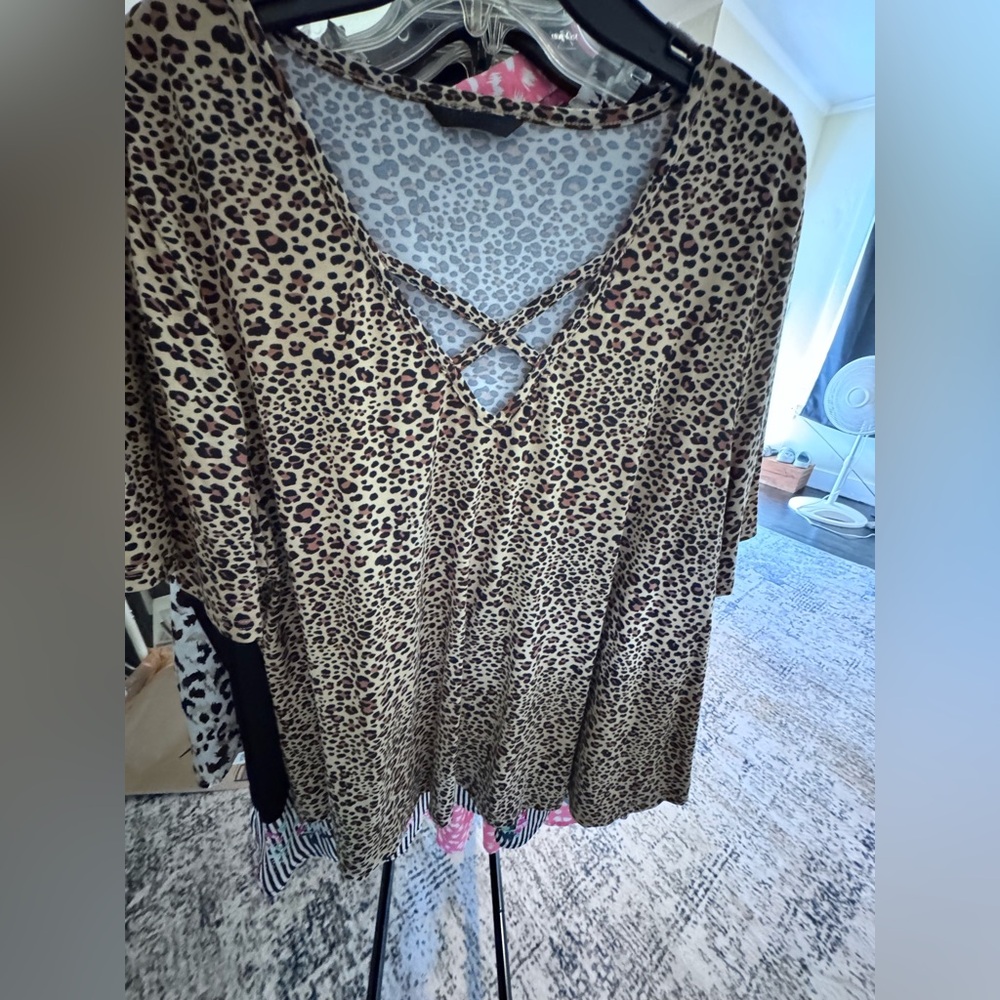 Leopard Print Women's Top